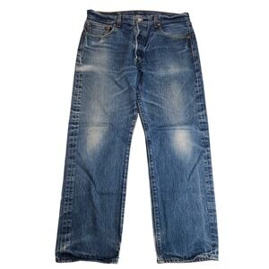 Levis 501 XX Mens Jeans 35x30 Straight Leg Denim Button Fly Jeans Actual 33x26